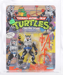 1991 Playmates Teenage Mutant Ninja Turtles Carded Action Figure - Chrome Dome ITEM #N106