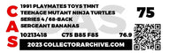 1991 Playmates Teenage Mutant Ninja Turtles Carded Action Figure - Sergeant Bananas ITEM #N116