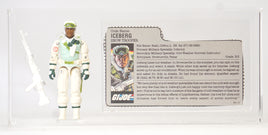 1986 Hasbro G.I. Joe Loose Action Figure & Filecard - Iceberg ID GIJ557