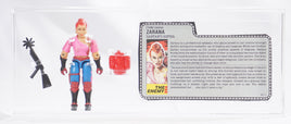 1986 Hasbro G.I. Joe Loose Action Figure & Filecard - Zarana ID GIJ572