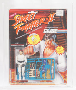 1993 Hasbro G.I. Joe Carded Action Figure - Capcom Street Fighter II Ryu ID GIJSF101