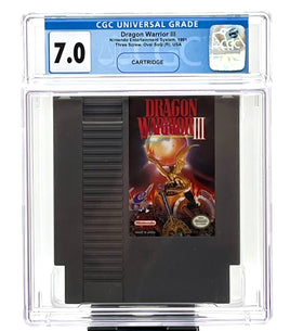 1991 NES dragon Warrior III, CGC Graded  7.0